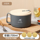 CTRLEND304不銹鋼泡面碗帶蓋大號宿舍學生食堂打飯帶飯盆方便面可瀝水碗 太空灰【1700ML】大容量泡面碗