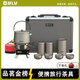 八驢 戶(hù)外便攜式旅行純鈦功夫茶具爐具鍋具露營(yíng)全套裝備高檔送禮套裝 手提箱11件套（350ML泡茶器）