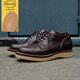 玩累了的孩子·Work Shoes 翻毛牛皮 輕量化厚V底外翻縫 美式工裝德比鞋 Horween封蠟FG-4#Brown 41