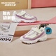 Skechers斯凱奇奶茶熊男女童運動(dòng)鞋秋冬加絨黑白熊貓鞋大童休閑鞋996212L 524L蜜桃思慕雪/WLV-加絨 30