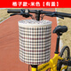 一和電動(dòng)自行車(chē)車(chē)筐前車(chē)筐籃子兒童折疊單車(chē)通用框筐車(chē)頭前置掛藍簍子 米色格子【有蓋】