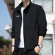 安德瑪（Under Armour）外套男女春秋新款休閑舒適防風(fēng)運(yùn)動(dòng)訓(xùn)練夾克外套運(yùn)動(dòng)針織夾克衫 23600304-001【男女同款立領(lǐng)】 XL