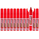 寶克（BAOKE）MP270紅色油性記號筆大頭筆粗頭標記筆 可加墨 12支/盒