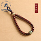 GOR胖東來品質(zhì)小葉紫檀鑰匙扣新款汽車掛件男創(chuàng)意文玩手繩和田玉星月 經(jīng)典款
