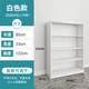 豫正小書柜學(xué)生鋼制書柜簡約落地家用圖書柜白色百搭小書柜 （新）白色四層小書柜1220mm