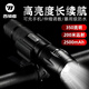 西騎者T6自行車(chē)燈車(chē)前燈山地夜騎充電手電筒防雨單車(chē)騎行裝備配件 車(chē)燈【帶數據線(xiàn)】