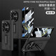秉陽適用OPPO FindN3手機殼典藏版折疊屏新款磨砂納帕皮紋高清殼膜一體全包鉸鏈防摔殼高檔商務保護套 OPPO FindN3/典藏版 磨砂黑【磁吸鉸鏈-殼膜一體】