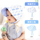 伊米倫嬰兒防曬帽小月齡純棉雙面可戴寶寶大檐遮陽(yáng)帽防紫外線(xiàn)薄款 防紫外線(xiàn)(淺藍巴士/漫游小魚(yú)) M碼 3-12月(頭圍建 議44-48CM)