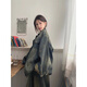 月半晴（YUEBANQING）復古做舊牛仔外套女2025新款百搭寬松bf慵懶風鹽系小個子秋季夾 圖片色 M 【建議100-120斤】