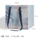 歐斯若 2個(gè)高級感油畫(huà)風(fēng)鮮花手提袋 正方形禮品袋  母親節禮物包裝袋子 油畫(huà)A款約27.5*27.5*27.5cm(2個(gè))