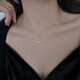 CHOMEL KINSEYS925銀魚尾珍珠項(xiàng)鏈女高級(jí)感小清新輕奢小眾鎖骨鏈情人節(jié)520禮物 魚尾珍珠項(xiàng)鏈-銀色