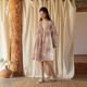 朵朵·可可春夏季新款純棉簡(jiǎn)約印花長(cháng)袖寬松女短款睡袍寢衣起居袍 卡其 160(M)