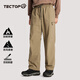 探拓（TECTOP）休閑褲男士長(cháng)褲2024秋冬加絨保暖工裝褲防風(fēng)耐磨戶(hù)外運動(dòng)登山褲子 結綠 L