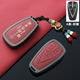 Ewitgo長安鑰匙套cs75plus UNI-V-T-K三代cs55二代cs35逸動(dòng)X7PLUS逸達(dá)扣 A款-殷紅【智能四鍵】貔貅掛繩款