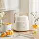 小熊（Bear）電燉鍋 燉湯盅 精巧容量燕窩電燉盅隔水燉鍋寶寶輔食嬰兒bb煲迷你煮粥煲湯鍋 1L 白瓷內膽-米色