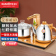 金灶（KAMJOVE）自動(dòng)上水電熱水壺茶臺(tái)燒水壺茶壺自動(dòng)加水保溫電水壺茶具燒水壺開水壺?zé)鳠崴畨?0.9L 23*37cm（橫版按鍵）