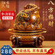銅雀天驕金蟾招財擺件新店開(kāi)業(yè)大吉高檔禮物公司喬遷禮品送人開(kāi)張金蟬擺件 檀木色尺寸約32*32*38cm