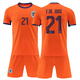 球進(jìn)啦歐洲荷蘭隊羅本球衣足球服套裝男定制主客場(chǎng)國家隊比賽訓練隊服女 24-25荷蘭主場(chǎng)21號球星 M/適合身高171-175CM