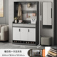 江樾府鞋柜家用門(mén)口室內玄關(guān)柜入戶(hù)儲物柜大容量置物柜帶掛衣架一體鞋架 【衣帽架款】暖白＋灰90*30*180 組裝（自行安裝贈工具）