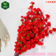 花藝知己仿真桃花枝客廳商場(chǎng)落地擺放桃花樹(shù)假樹(shù)裝飾插花梅花人造花桃樹(shù)枝 仿真桃花枝120cm長(cháng)款紅色十支
