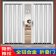 全鋁合金折疊推拉門隱形衛(wèi)生間廚房商鋪防火空調(diào)隔斷伸縮簡易移門 下單定制