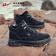回力男鞋馬丁靴2026春夏季新款工裝運動(dòng)鞋子男休閑厚底高幫鞋 黑色 40