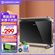 艾美特（AIRMATE） 取暖器家用 \/電暖器 \/歐式快熱爐電暖氣大功率浴室防水HC20-K2 黑色旋鈕款（玻璃面板）HC22084-W