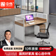 中偉（ZHONGWEI）職員辦公桌椅組合現(xiàn)代簡約屏風卡座工位電腦桌一字型單人位含柜