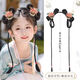 OLOEY兒童漢服頭飾發(fā)簪古風唐裝配飾女童假發(fā)辮子發(fā)箍表演拍照盤發(fā)造型 小家碧玉發(fā)簪+櫻花朵朵粉色