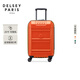 DELSEY【新品】法國戴樂世雙排輪拉桿箱旅行箱2181男女大使登機箱行李箱 橙色 26英寸