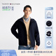 TOMMY HILFIGER【輕舒適】25春夏男裝防潑水休閑運動輕薄連帽夾克外套03725 藏青色DW5 L （推薦：150-165斤）