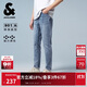 杰克·瓊斯（JACK&JONES） 秋季新款男裝牛仔褲潮流水洗磨白做舊彈力修身長(cháng)褲225332084 