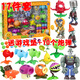 PLANTS VS ZOMBIES植物大戰僵尸玩具2豌豆射手辦全套裝可發(fā)射6-10兒童玩具男孩禮物 【軟硬膠17件套-禮盒裝】11植物+4僵尸