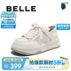 百麗舒適兩穿網(wǎng)面鞋女25春新撞色厚底休閑鞋B2559BQ5 米白-網(wǎng)面 39