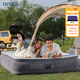 INTEX67770內(nèi)置電泵雙人加大充氣床家用氣墊床戶外睡墊折疊床N含2枕