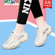 卡帝樂鱷魚（CARTELO）夏季透氣網(wǎng)面小白鞋2025新款網(wǎng)鞋鏤空跑步鞋網(wǎng)眼旅游球鞋.ins LJ 58121  米色夏季款 跟高5厘米 39