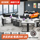創(chuàng  )戈 辦公桌組合 辦公家具 辦公桌 職員辦公桌椅 員工桌 屏風(fēng)桌椅組合 現代簡(jiǎn)約4/6人位職員桌 定制（色卡顏色一塊）