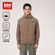 HELLY HANSEN, H/H海麗漢森h(huán)h25春新男款戶外風格簡約褶皺防潑水時尚夾克外套 咖啡色 L