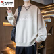 啄木鳥春季新款衛(wèi)衣男孩初高中學生韓版長袖t-恤打底衫青少年大童男裝 7217卡其春秋款 3XL