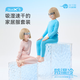 小藍(lán)象Hinos兒童四季家居服套裝BlueX5裸感5代面料柔軟舒適排汗 粉藍(lán)色 140