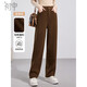 初申 春秋毛呢褲女曠野美拉德高腰直筒闊腿顯瘦通勤休閑長(cháng)褲S144K8003