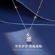 幸福尾隨項(xiàng)鏈s999純銀女輕奢小眾設(shè)計(jì)送女朋友媽媽圣誕節(jié)生日禮物 幸福尾隨項(xiàng)鏈+品牌禮盒