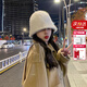 CHALL KITTY毛線帽女冬季漁夫帽針織保暖女士帽子時(shí)尚洋氣2025新款送女友老婆 米白-高端品牌禮盒裝高檔高級(jí)感