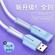 首力新款三重防護(hù)數(shù)據(jù)線保護(hù)套手機充電線防折斷斷裂保護(hù)頭繞線器通用 安卓通用【天空藍(lán)】 新款七代升級-帶防塵蓋