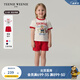 Teenie Weenie Kids小熊童裝25夏季新款男女寶寶印花短袖短褲套裝 紅色 110 cm