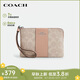 蔻馳（COACH）【品牌直供】女士小號手拿包手腕包PVC配皮革CW854SVPWH