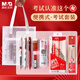 晨光（M&G）文具孔廟祈福系列考試專用套裝中高考必備 網(wǎng)紗手提袋/中性筆/圓規(guī)/涂卡筆/套尺/橡皮/墊板 14件套