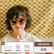OLIVIO&CO親子兒童墨鏡【創(chuàng)意D形25新款】防紫外線UV400護(hù)眼偏光太陽鏡OO鏡 代瑁【7-12歲】彩膜