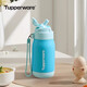 特百惠（Tupperware）保溫杯330ml兒童吸管杯男女士水杯學(xué)生便攜304不銹鋼真空保溫杯子 cc吸管保溫杯-藍(lán)色 330ml