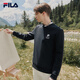 FILA斐樂男裝套頭衛(wèi)衣秋冬商務(wù)休閑通勤圓領(lǐng)衛(wèi)衣上衣 正黑色-BK 185/104A/XXL